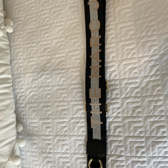 Marc Jacobs Snapshot Bag. Blush pink & grey with pink, black & silver strap - Picture 15 of 16